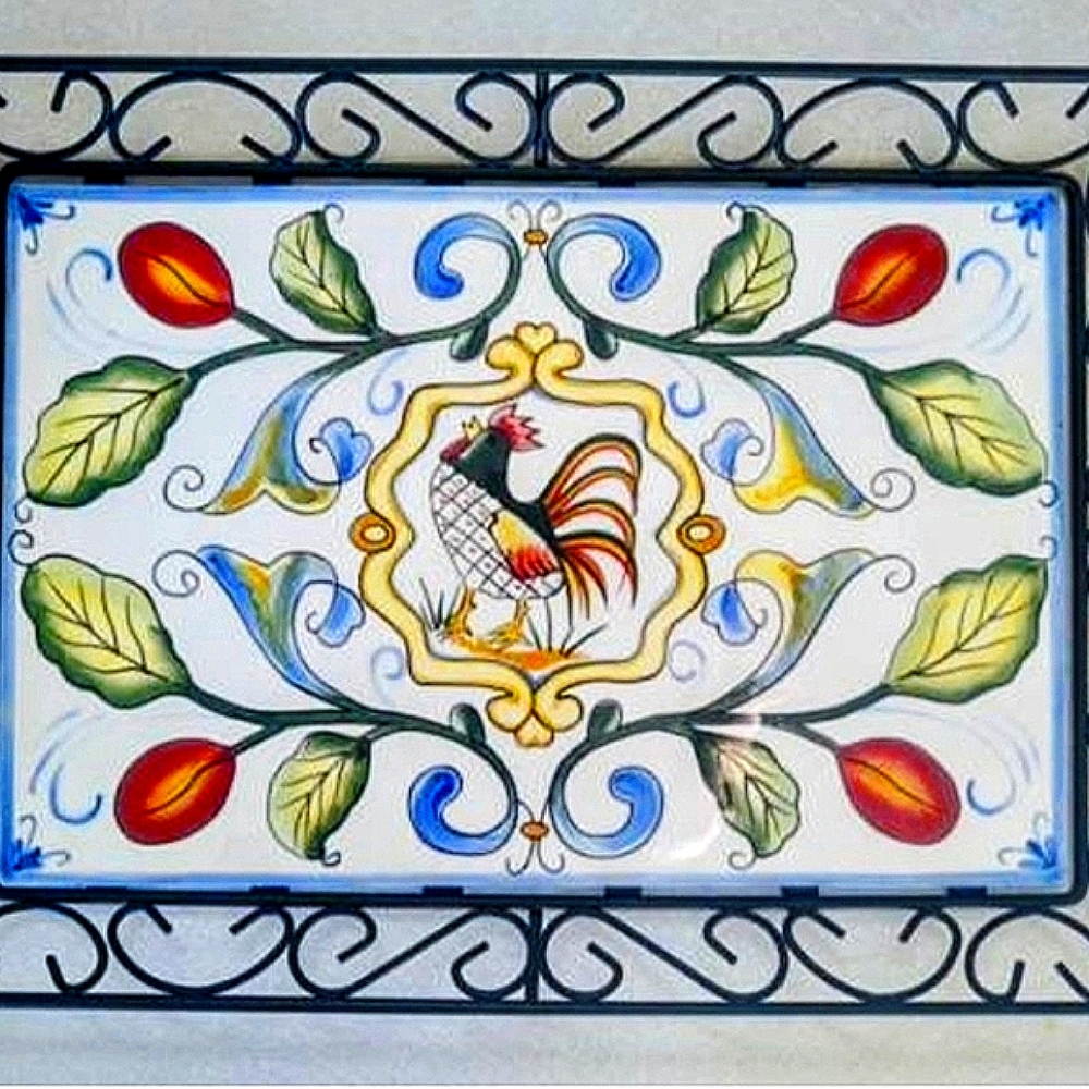 Fitz & Floyd Ricamo Serving Tray